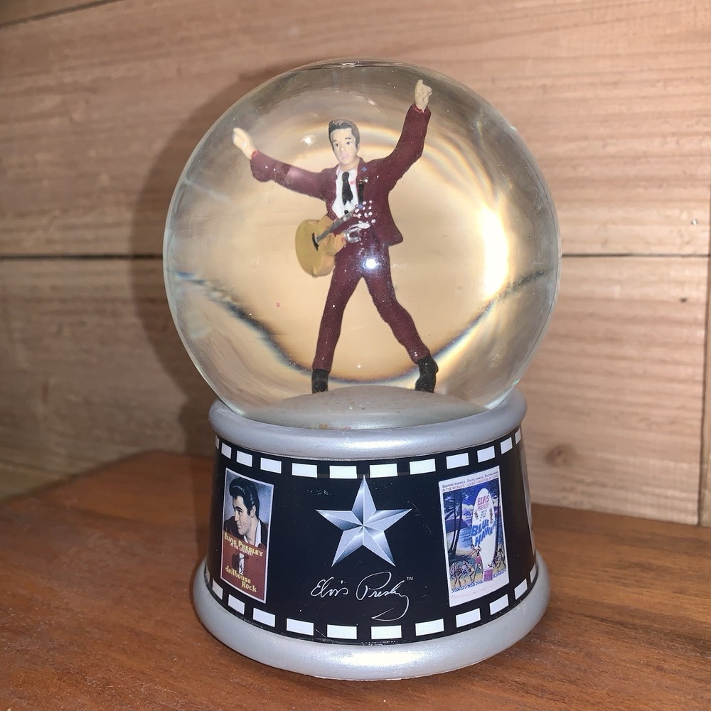 Westland Giftware Elvis Presley Musical Snow‎ Globe  Don't Be Cruel Works NIB